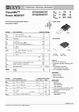 DataSheet IXTQ250N075T pdf